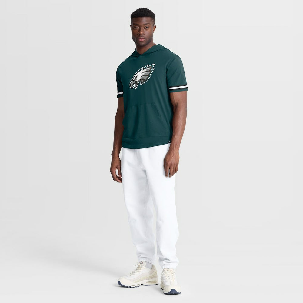 Philadelphia Eagles Optimal Play Short Sleeve Hooded T-Shirt Midnight Green | Fanatics