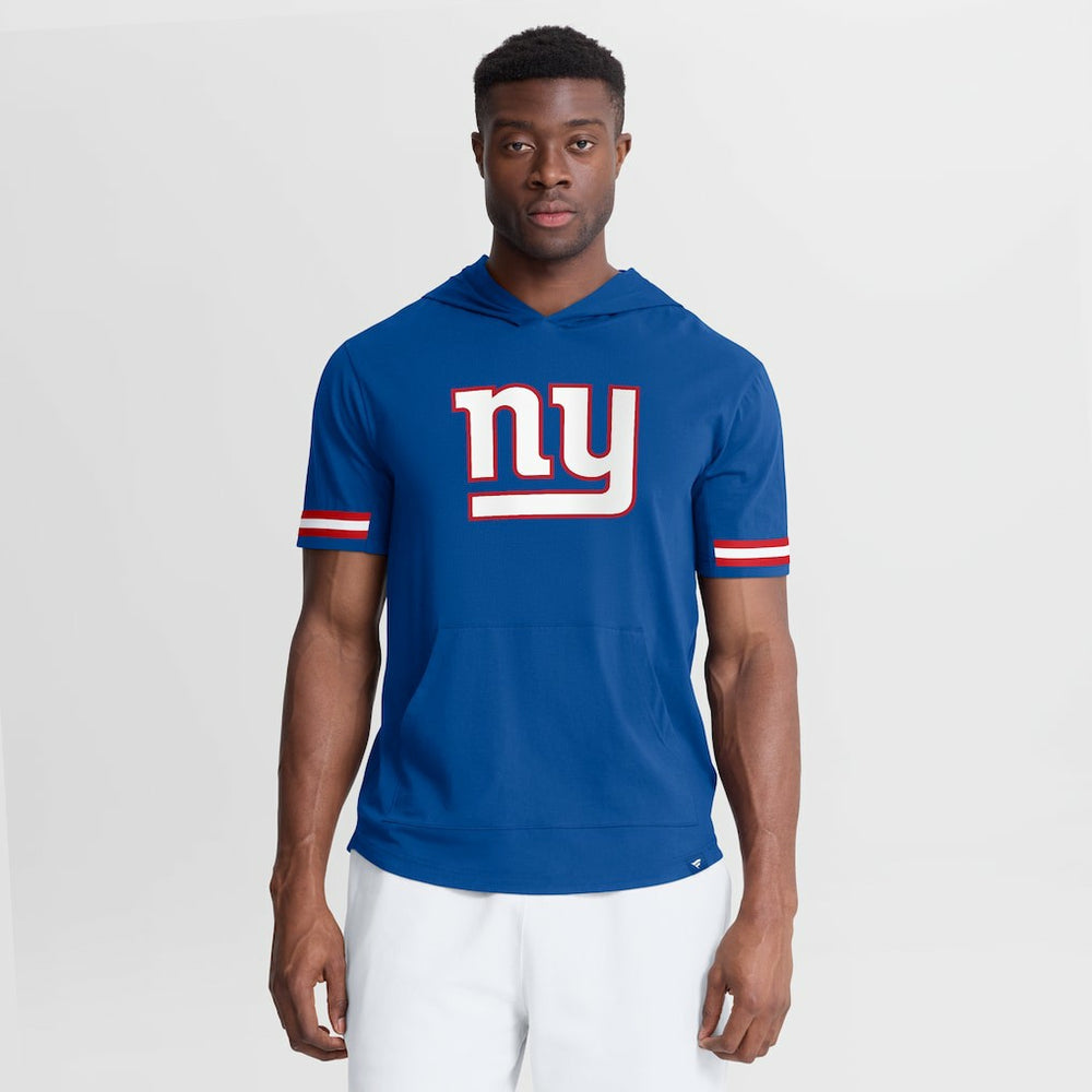 New York Giants Optimal Play Short Sleeve Hooded T-Shirt Royal | Fanatics