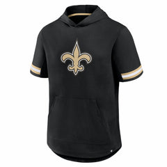 New Orleans Saints Optimal Play Short Sleeve Hooded T-Shirt Black | Fanatics