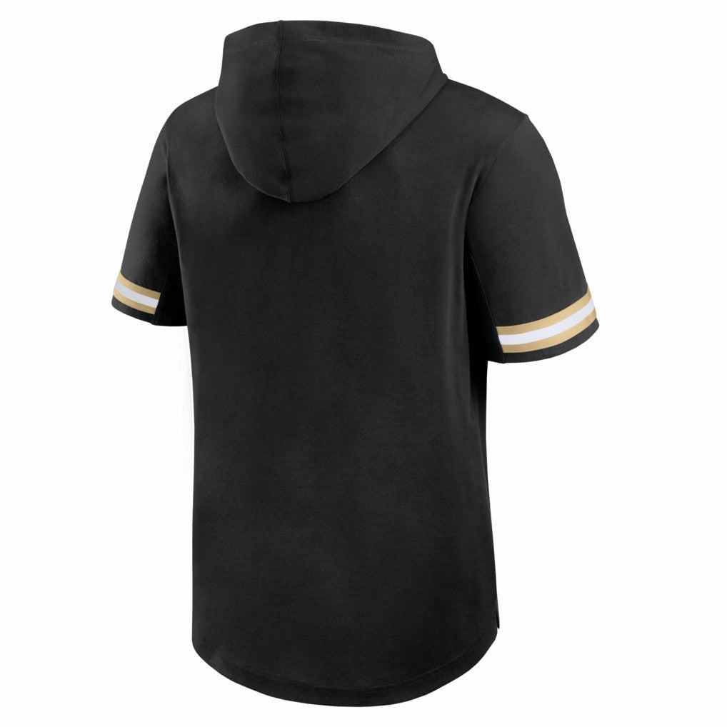 New Orleans Saints Optimal Play Short Sleeve Hooded T-Shirt Black | Fanatics