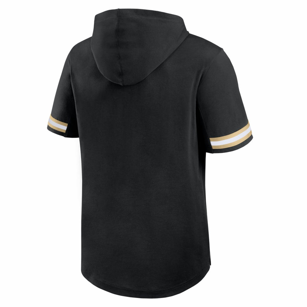New Orleans Saints Optimal Play Short Sleeve Hooded T-Shirt Black | Fanatics