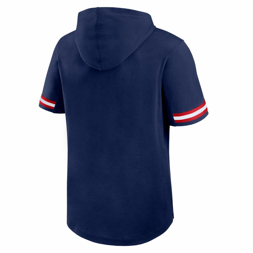 New England Patriots Optimal Play Short Sleeve Hooded T-Shirt Navy | Fanatics