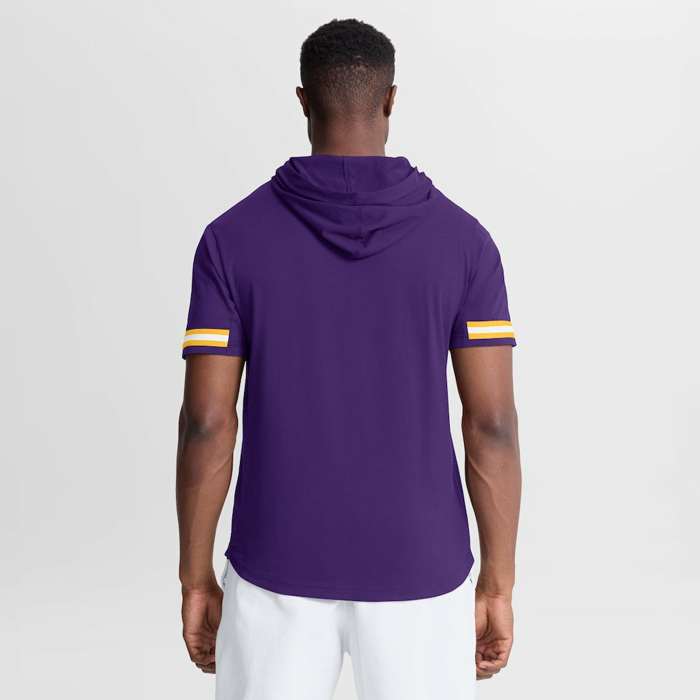 Minnesota Vikings Optimal Play Short Sleeve Hooded T-Shirt Purple | Fanatics