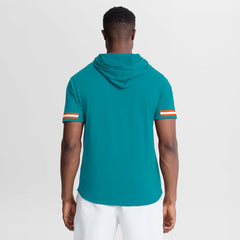 Miami Dolphins Optimal Play Short Sleeve Hooded T-Shirt Aqua | Fanatics