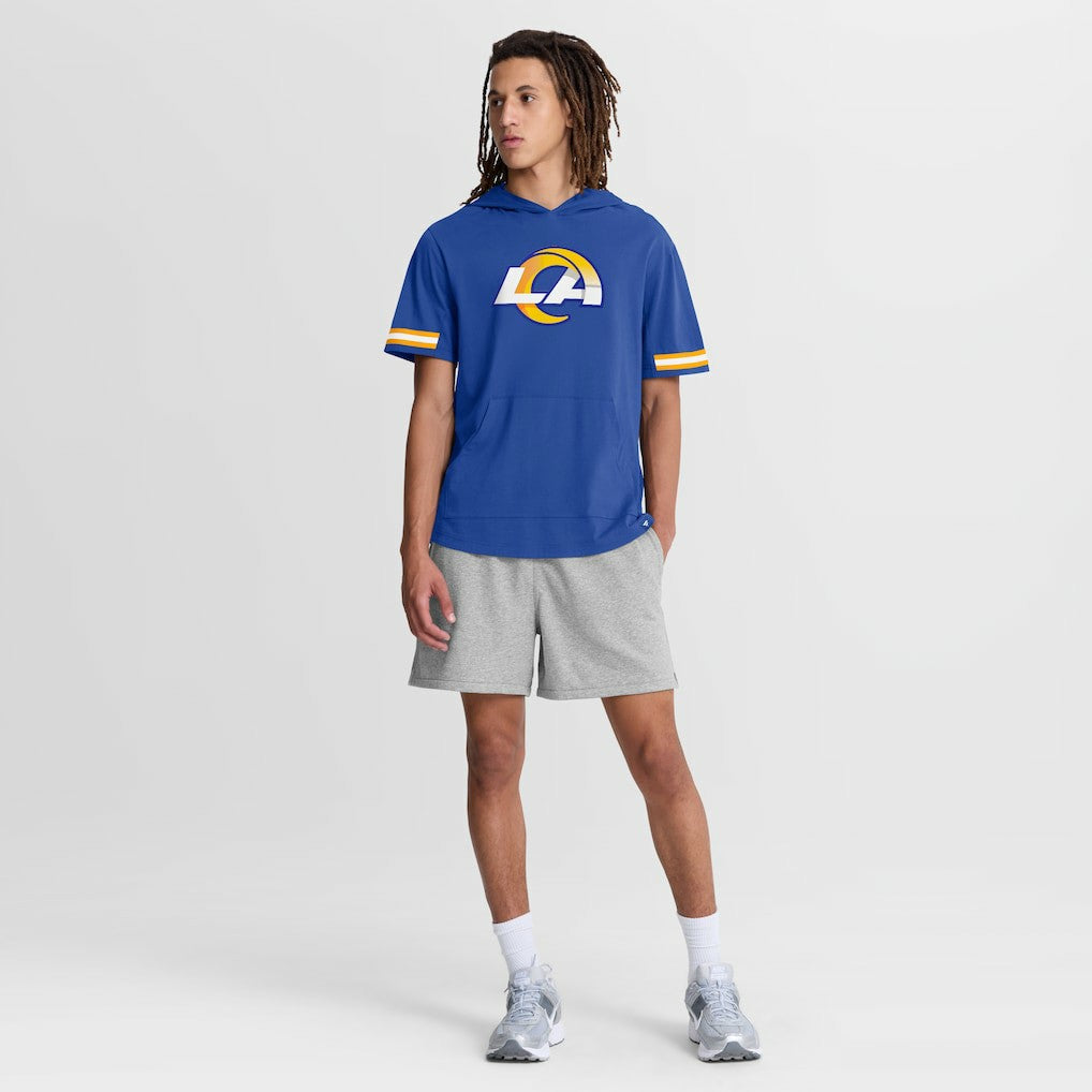 Los Angeles Rams Optimal Play Short Sleeve Hooded T-Shirt Royal | Fanatics