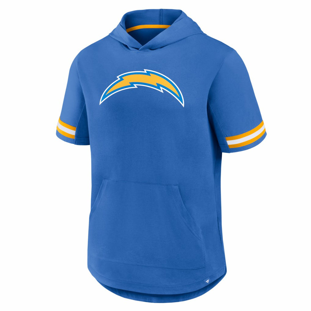 Los Angeles Chargers Optimal Play Short Sleeve Hooded T-Shirt Powder Blue | Fanatics