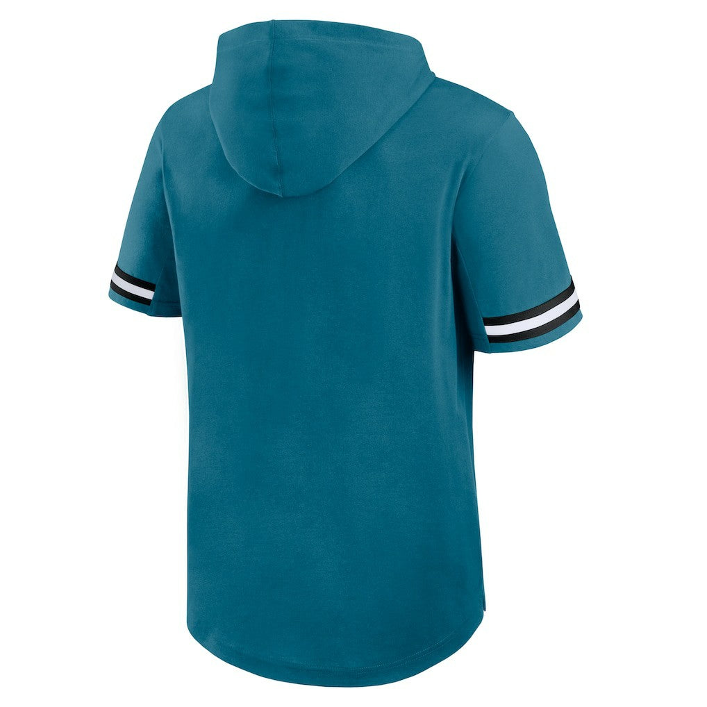 Jacksonville Jaguars Optimal Play Short Sleeve Hooded T-Shirt Teal | Fanatics