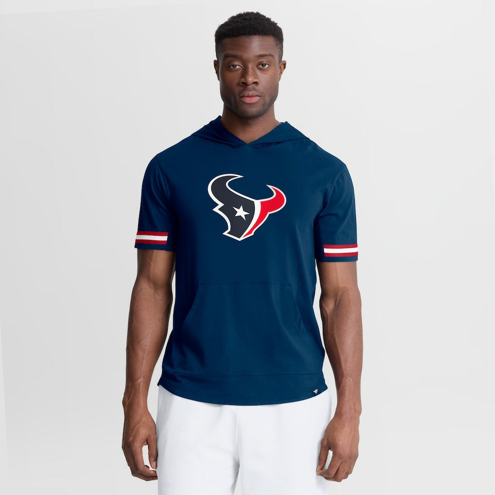 Houston Texans Optimal Play Short Sleeve Hooded T-Shirt Navy | Fanatics