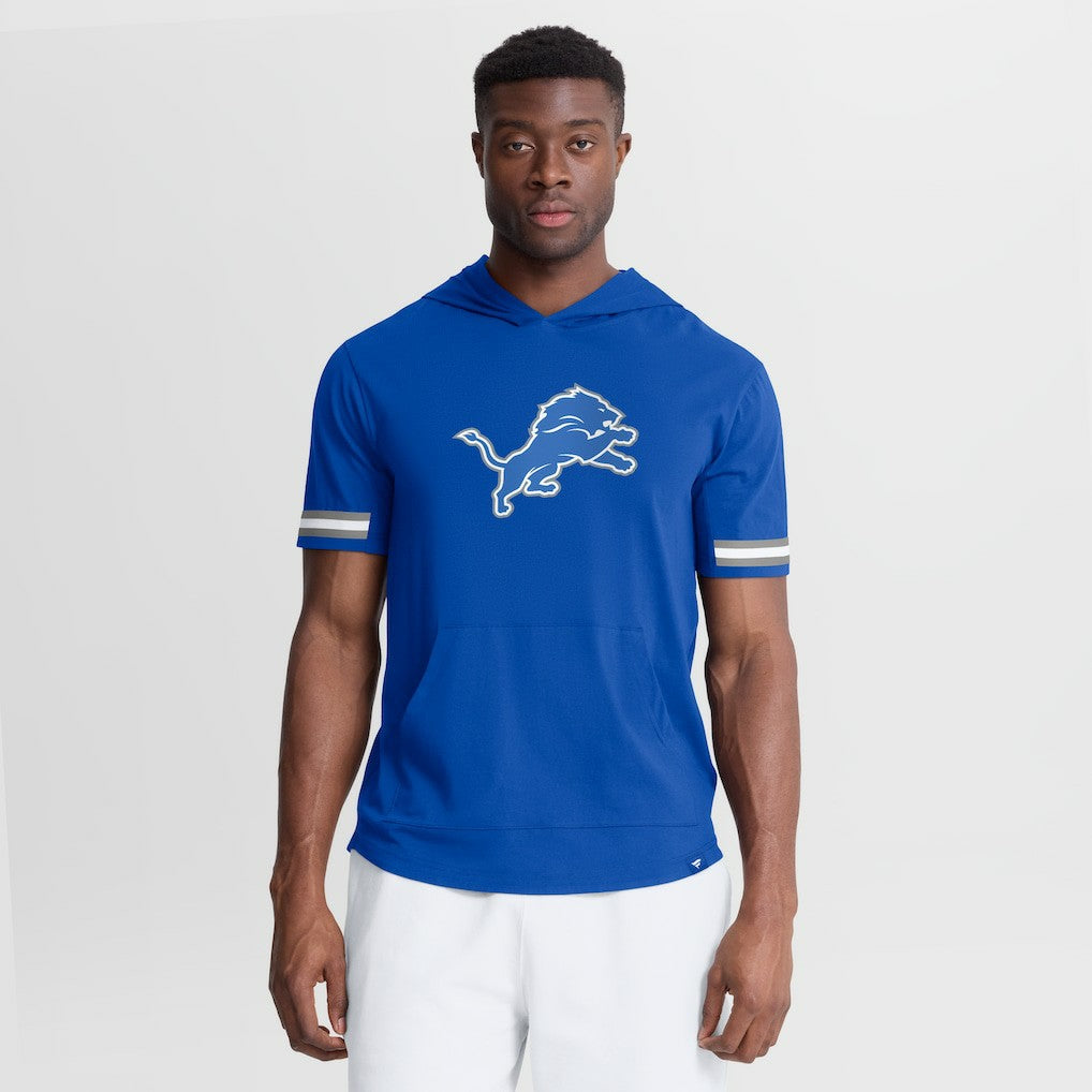 Detroit Lions Optimal Play Short Sleeve Hooded T-Shirt Blue | Fanatics