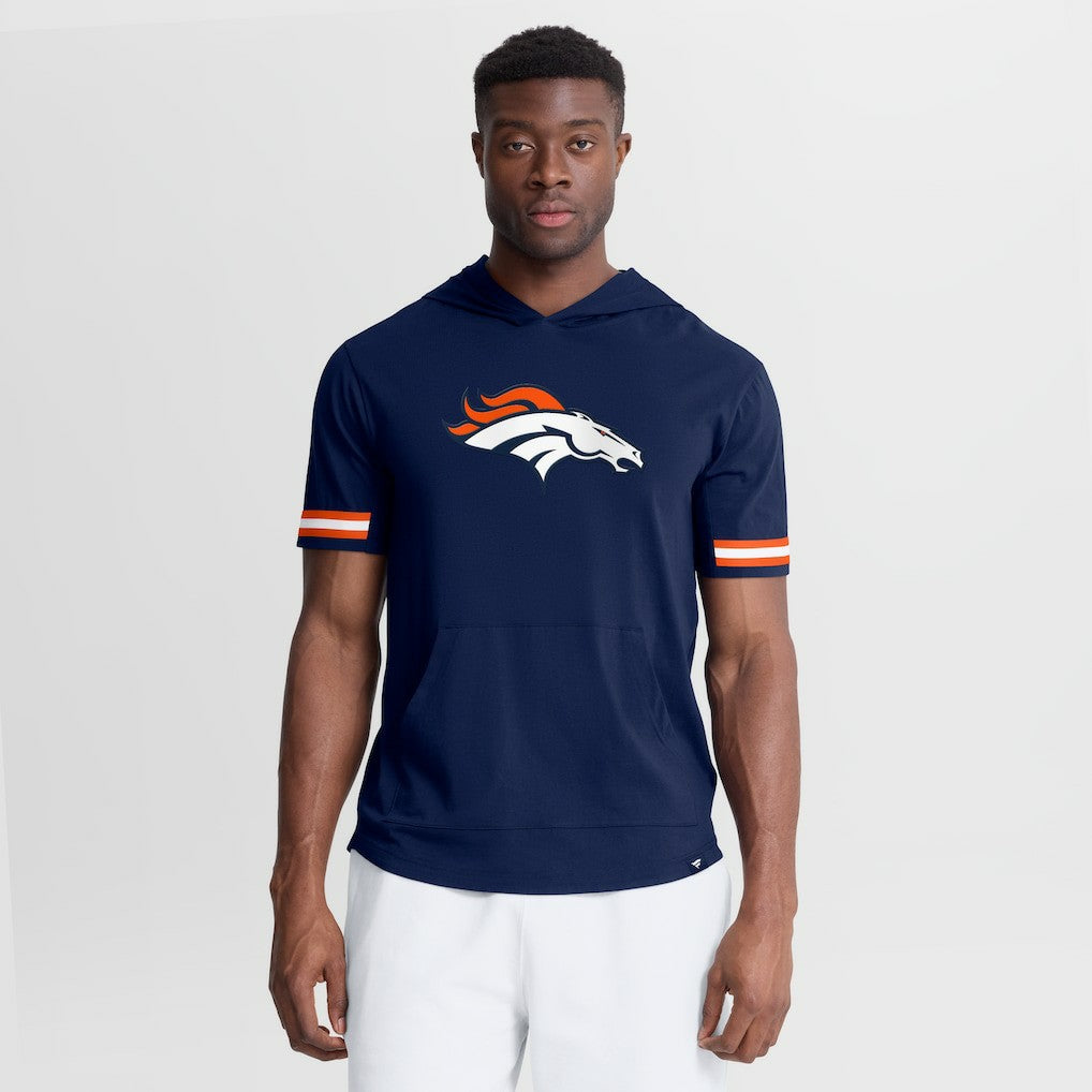 Denver Broncos Optimal Play Short Sleeve Hooded T-Shirt Navy | Fanatics