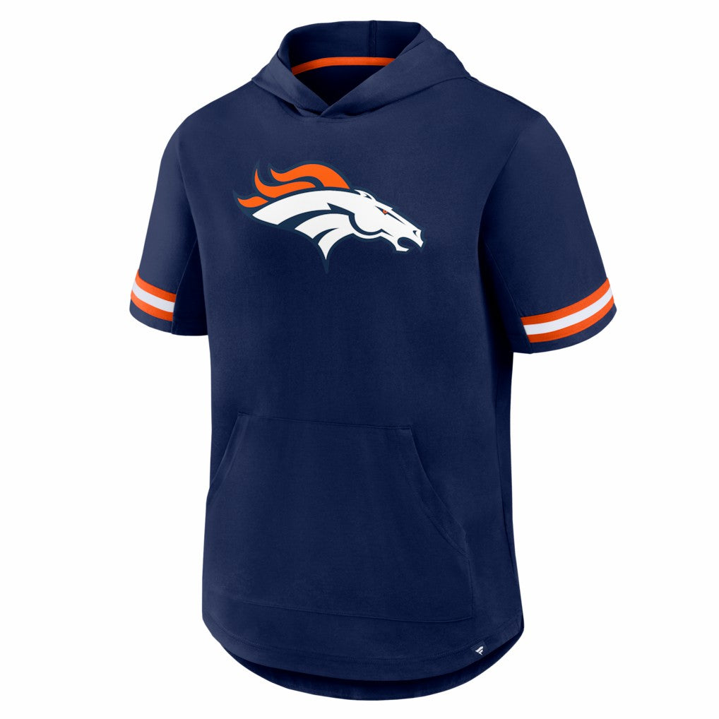 Denver Broncos Optimal Play Short Sleeve Hooded T-Shirt Navy | Fanatics