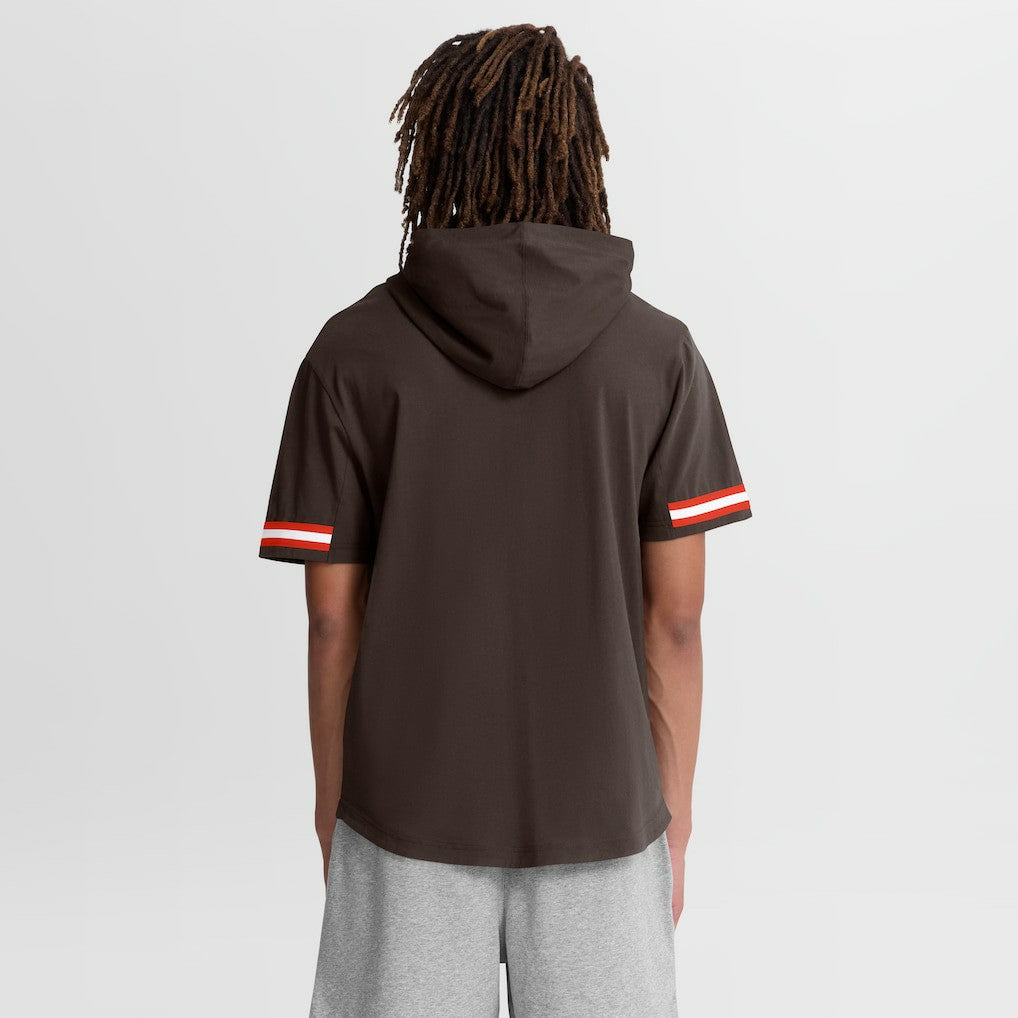 Cleveland Browns Optimal Play Short Sleeve Hooded T-Shirt Brown | Fanatics