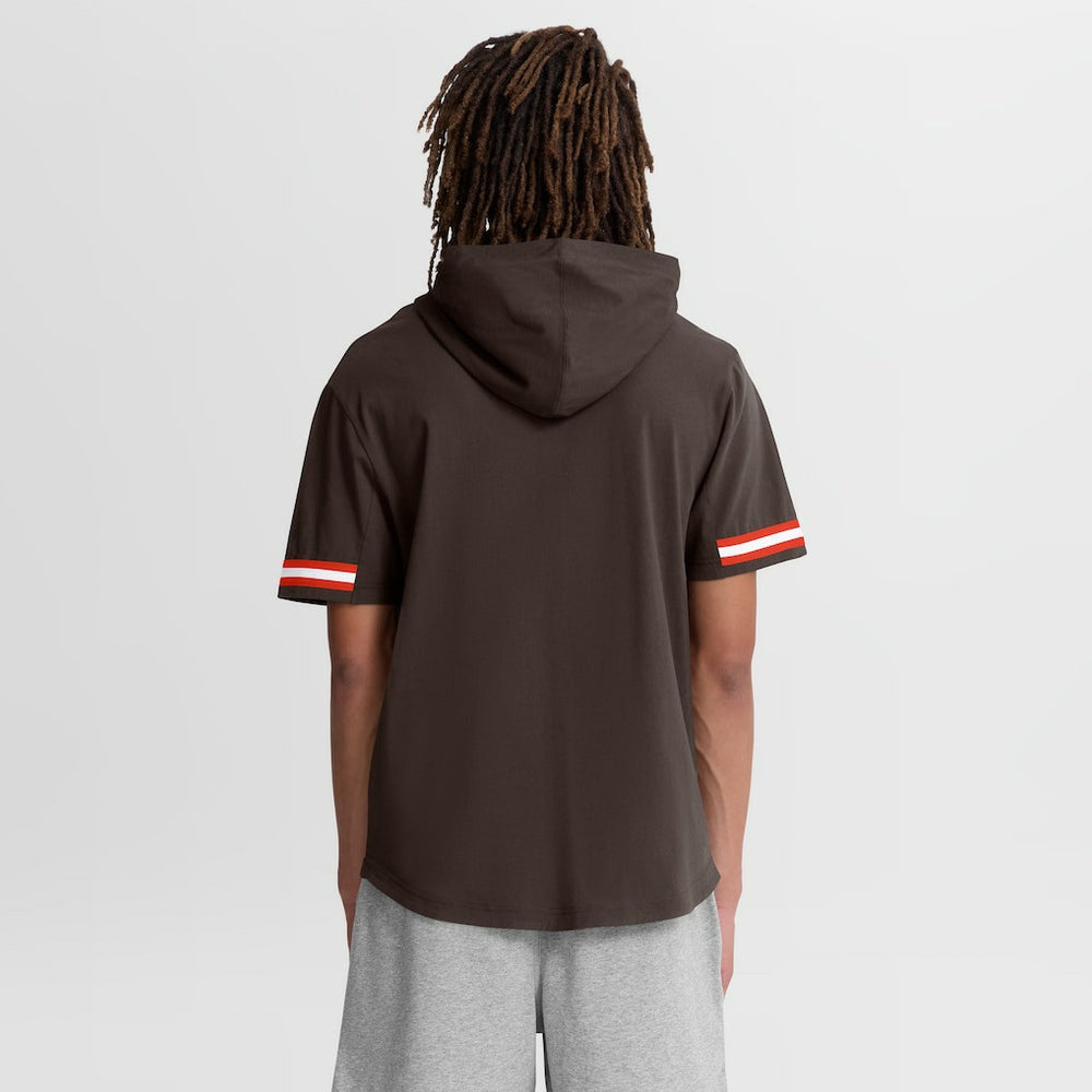 Cleveland Browns Optimal Play Short Sleeve Hooded T-Shirt Brown | Fanatics