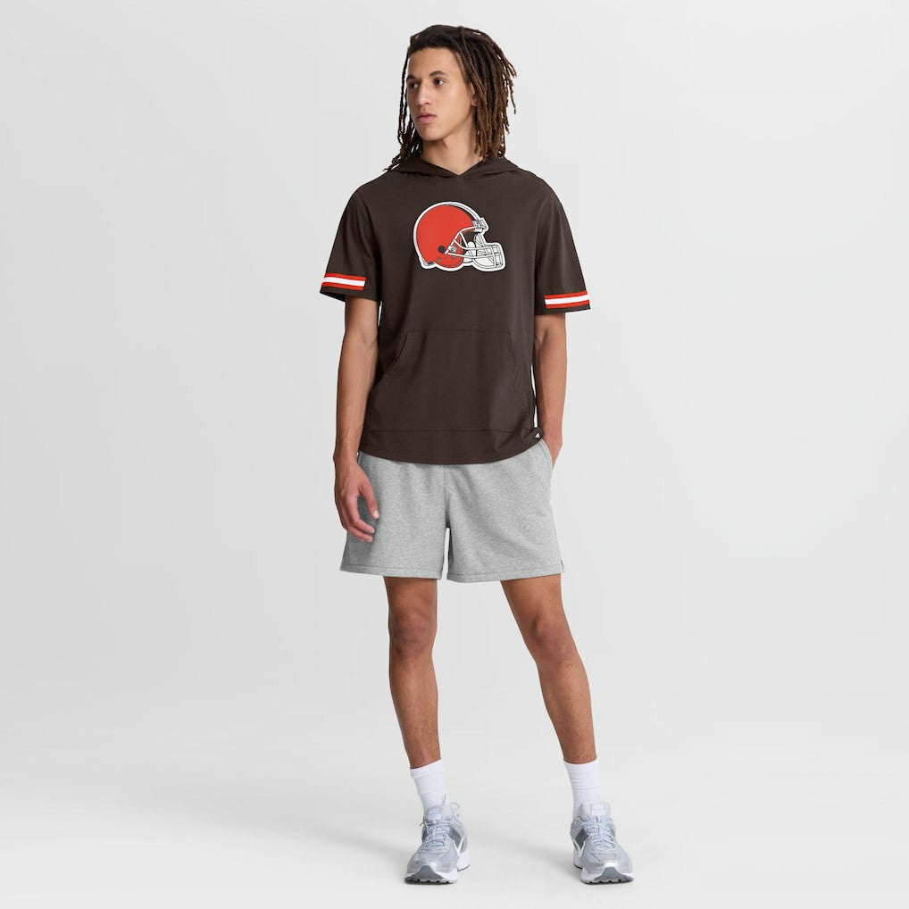 Cleveland Browns Optimal Play Short Sleeve Hooded T-Shirt Brown | Fanatics