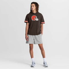 Cleveland Browns Optimal Play Short Sleeve Hooded T-Shirt Brown | Fanatics