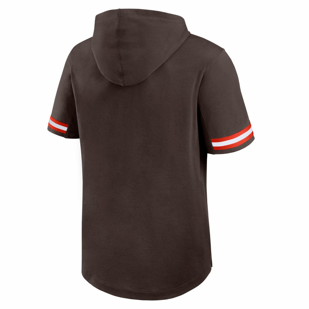 Cleveland Browns Optimal Play Short Sleeve Hooded T-Shirt Brown | Fanatics