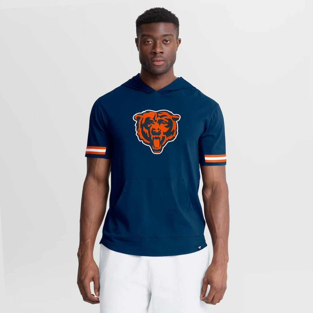 Chicago Bears Optimal Play Short Sleeve Hooded T-Shirt Navy | Fanatics