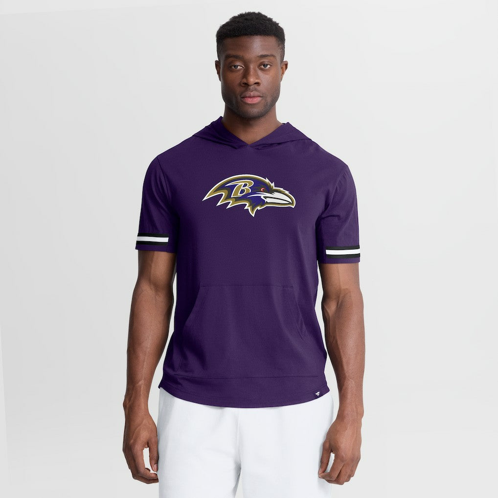 Baltimore Ravens Optimal Play Short Sleeve Hooded T-Shirt Purple | Fanatics