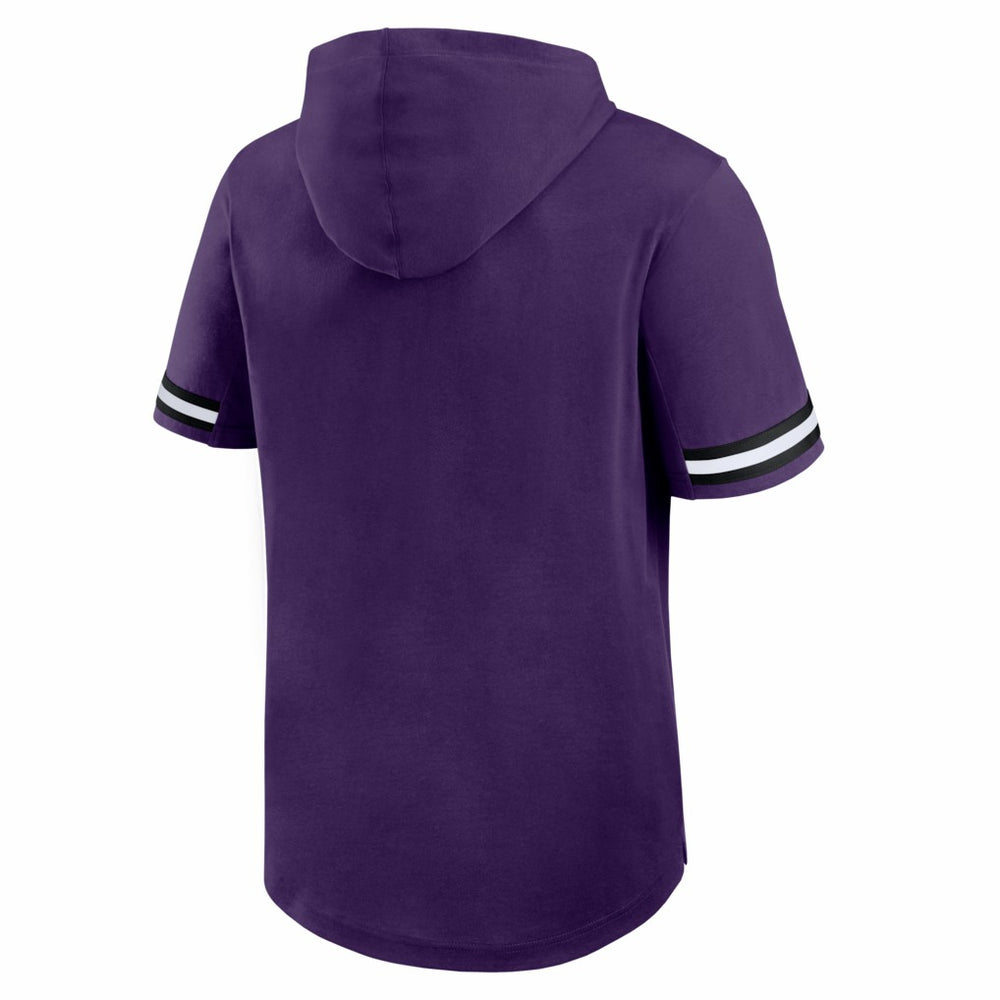 Baltimore Ravens Optimal Play Short Sleeve Hooded T-Shirt Purple | Fanatics