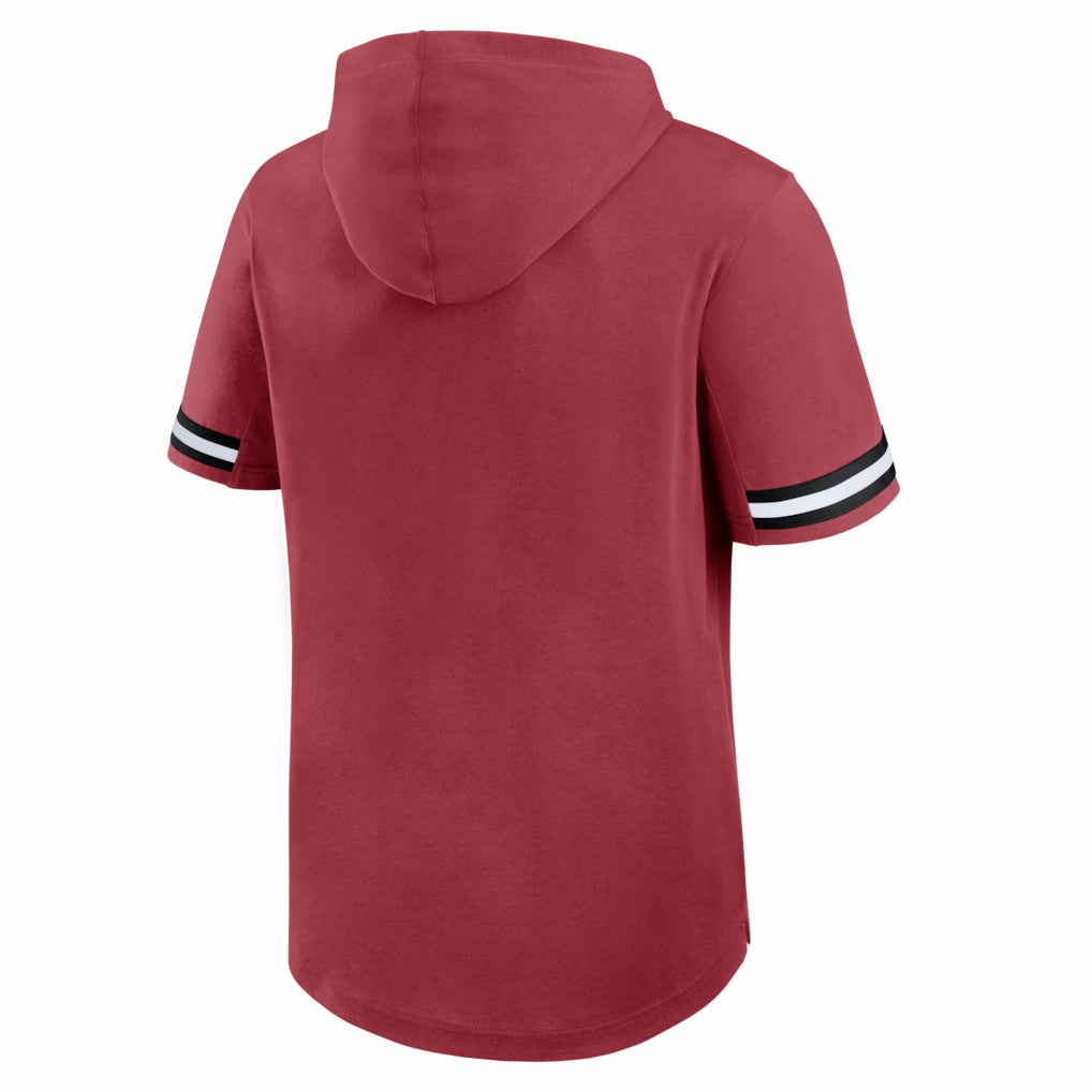 Arizona Cardinals Optimal Play Short Sleeve Hooded T-Shirt Cardinal | Fanatics