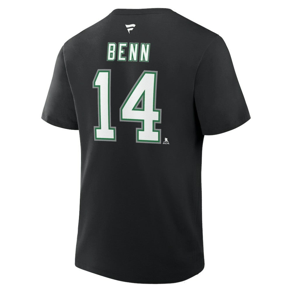 Jamie Benn Dallas Stars Fanatics Authentic Stack Name & Number T-Shirt - Black - NHL