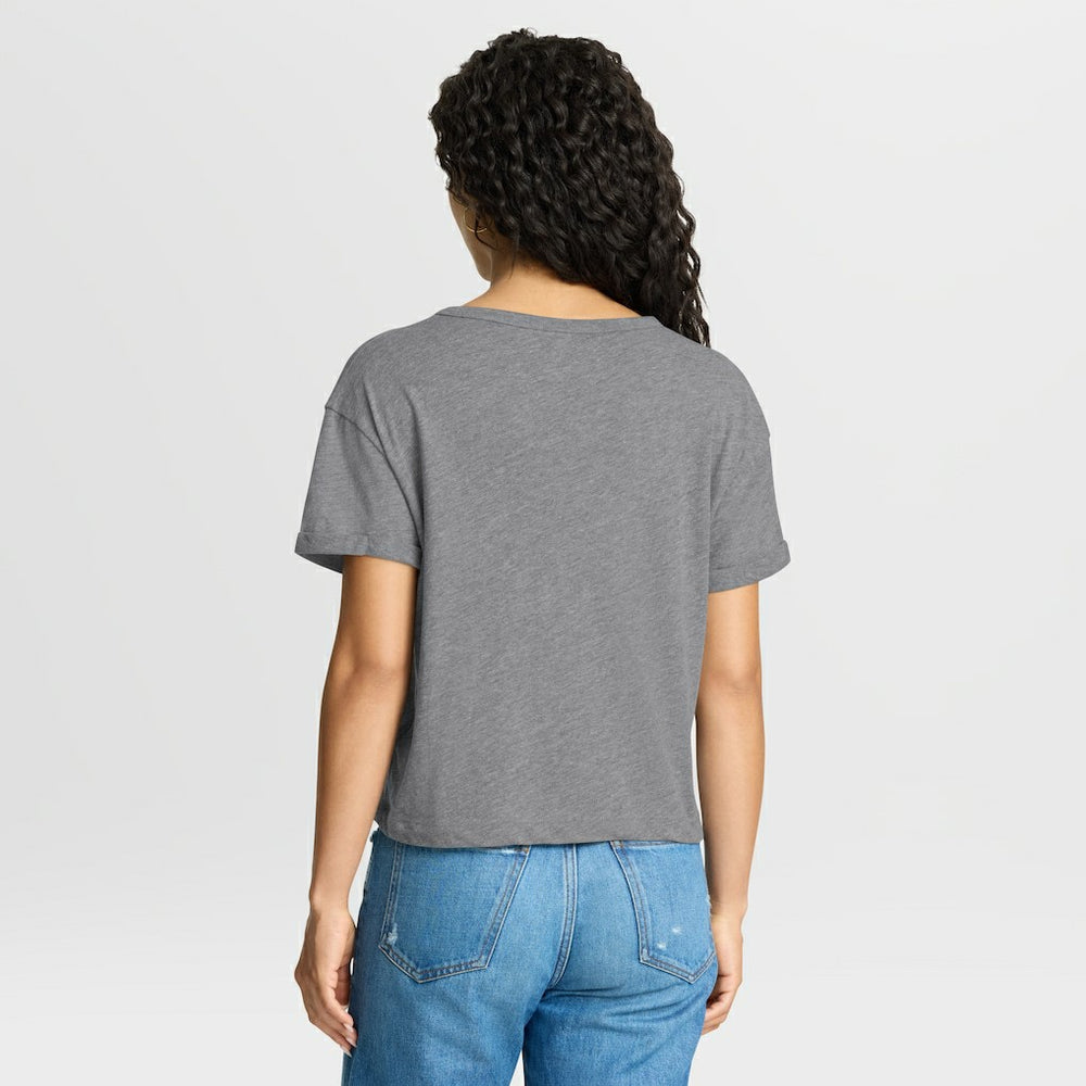 Miami Dolphins Women's Overplayed Tribute Tri-Blend Boxy T-Shirt Heather Gray | Fanatics