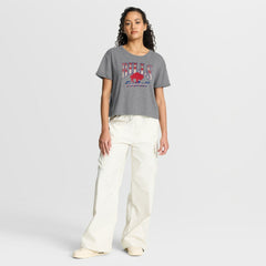 Buffalo Bills Women's Overplayed Tribute Tri-Blend Boxy T-Shirt Heather Gray | Fanatics