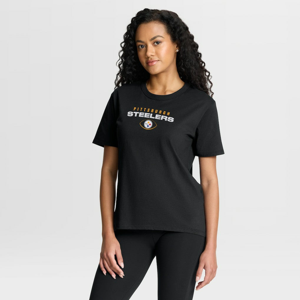 Pittsburgh Steelers Women's Fade Legacy T-Shirt Black | Fanatics