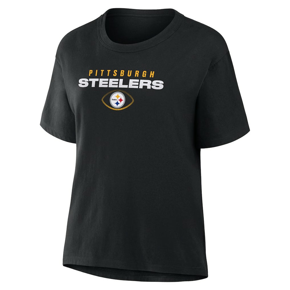 Pittsburgh Steelers Women's Fade Legacy T-Shirt Black | Fanatics
