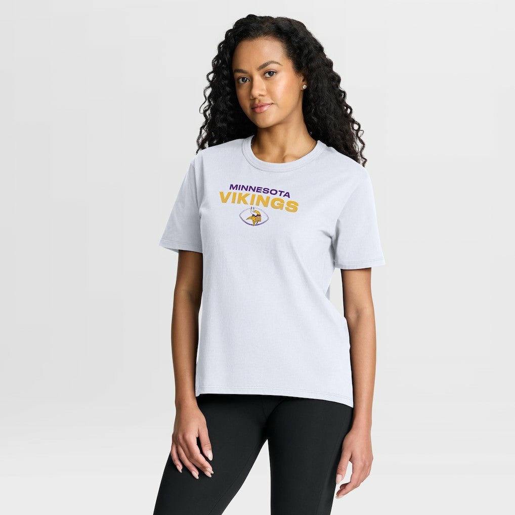 Minnesota Vikings Women's Fade Legacy T-Shirt White | Fanatics