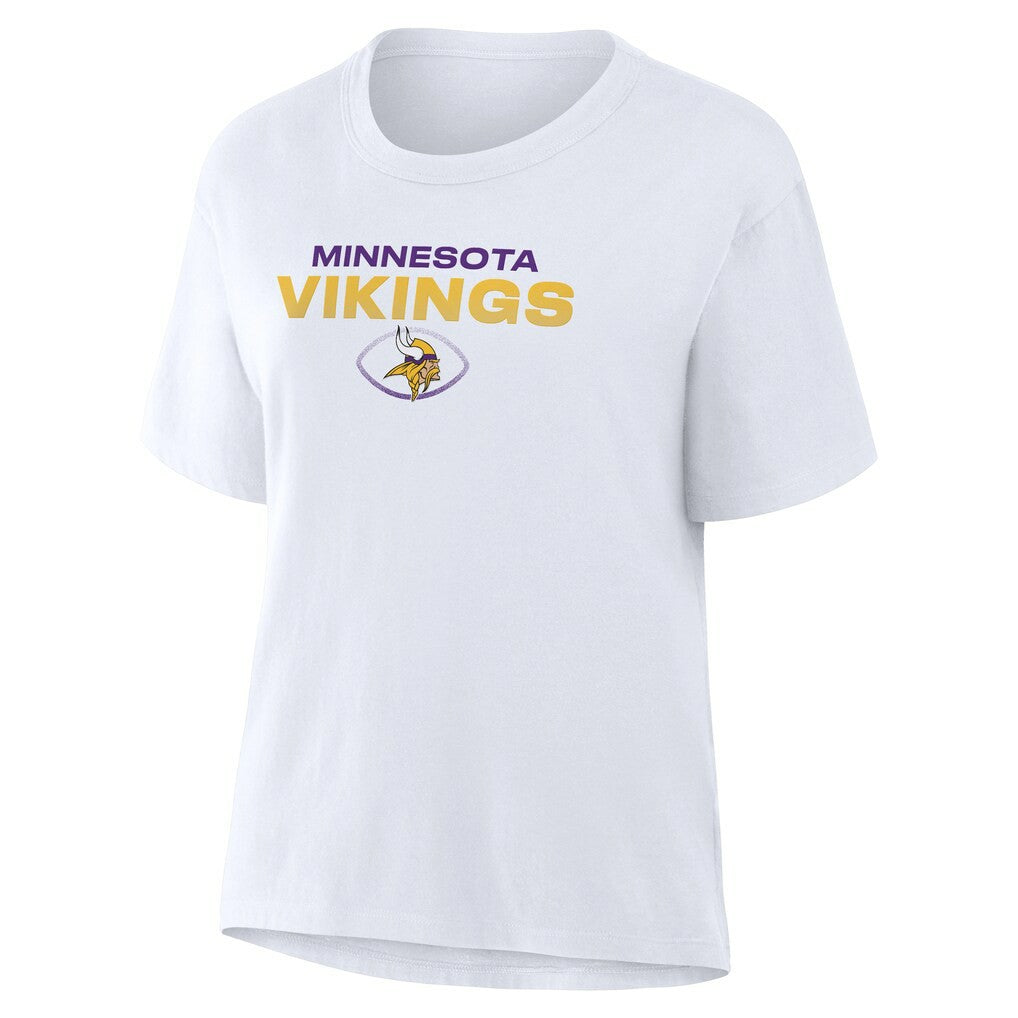 Minnesota Vikings Women's Fade Legacy T-Shirt White | Fanatics