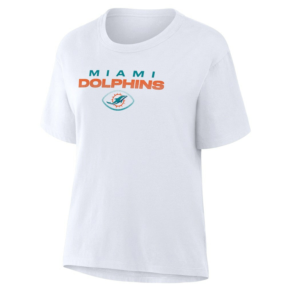 Miami Dolphins Women's Fade Legacy T-Shirt White | Fanatics