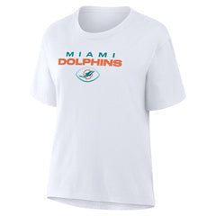 Miami Dolphins Women's Fade Legacy T-Shirt White | Fanatics