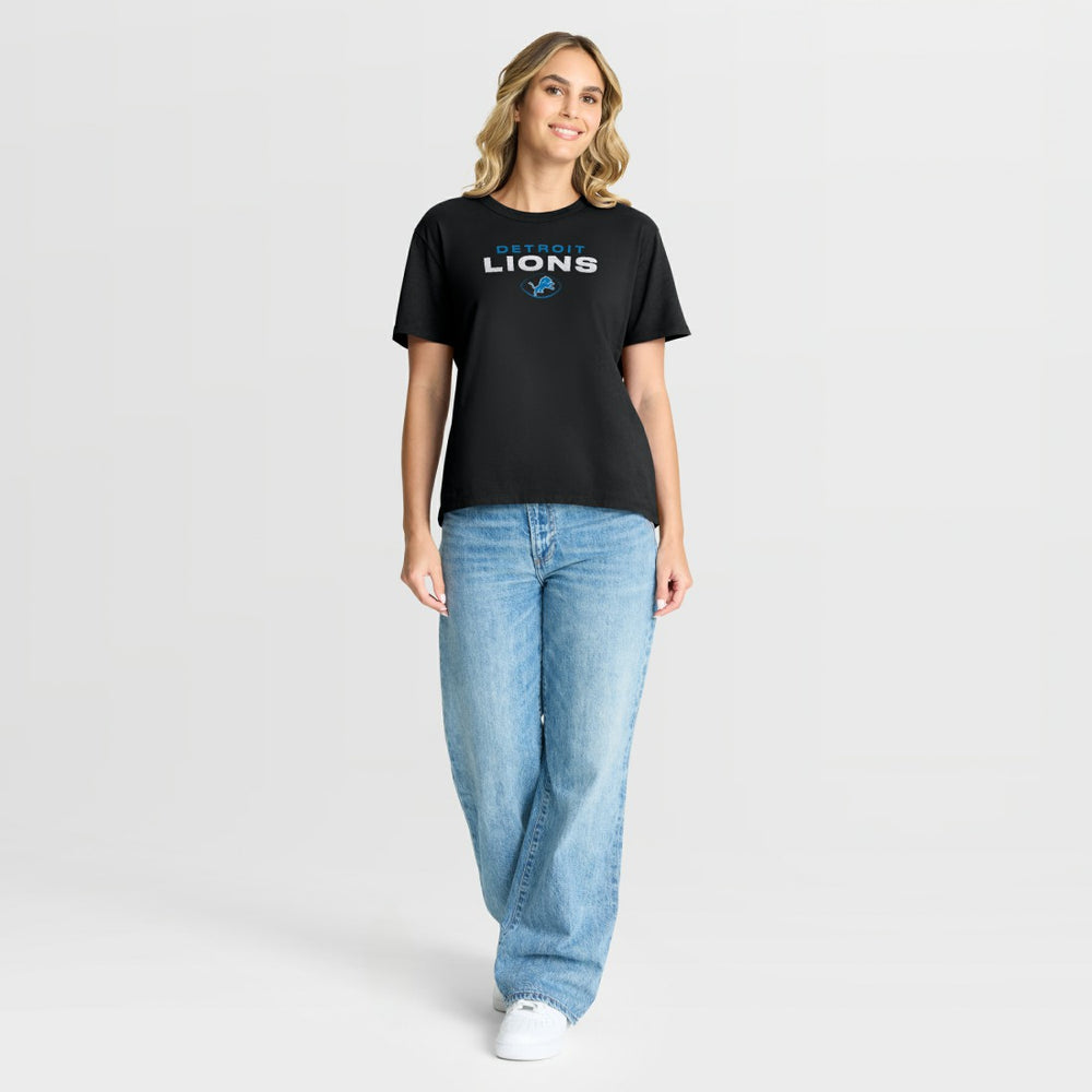 Detroit Lions Women's Fade Legacy T-Shirt Black | Fanatics