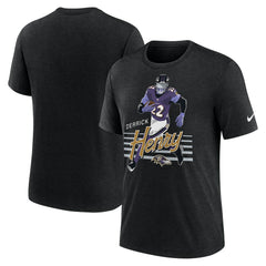 Derrick Henry Baltimore Ravens Player Graphic T-Shirt Heather Black | Nike for Sale