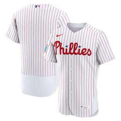 Philadelphia Phillies Nike Home Sponsor Patch Authentic Jersey - MLB
