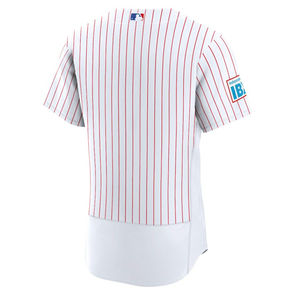 Philadelphia Phillies Nike Home Sponsor Patch Authentic Jersey - MLB