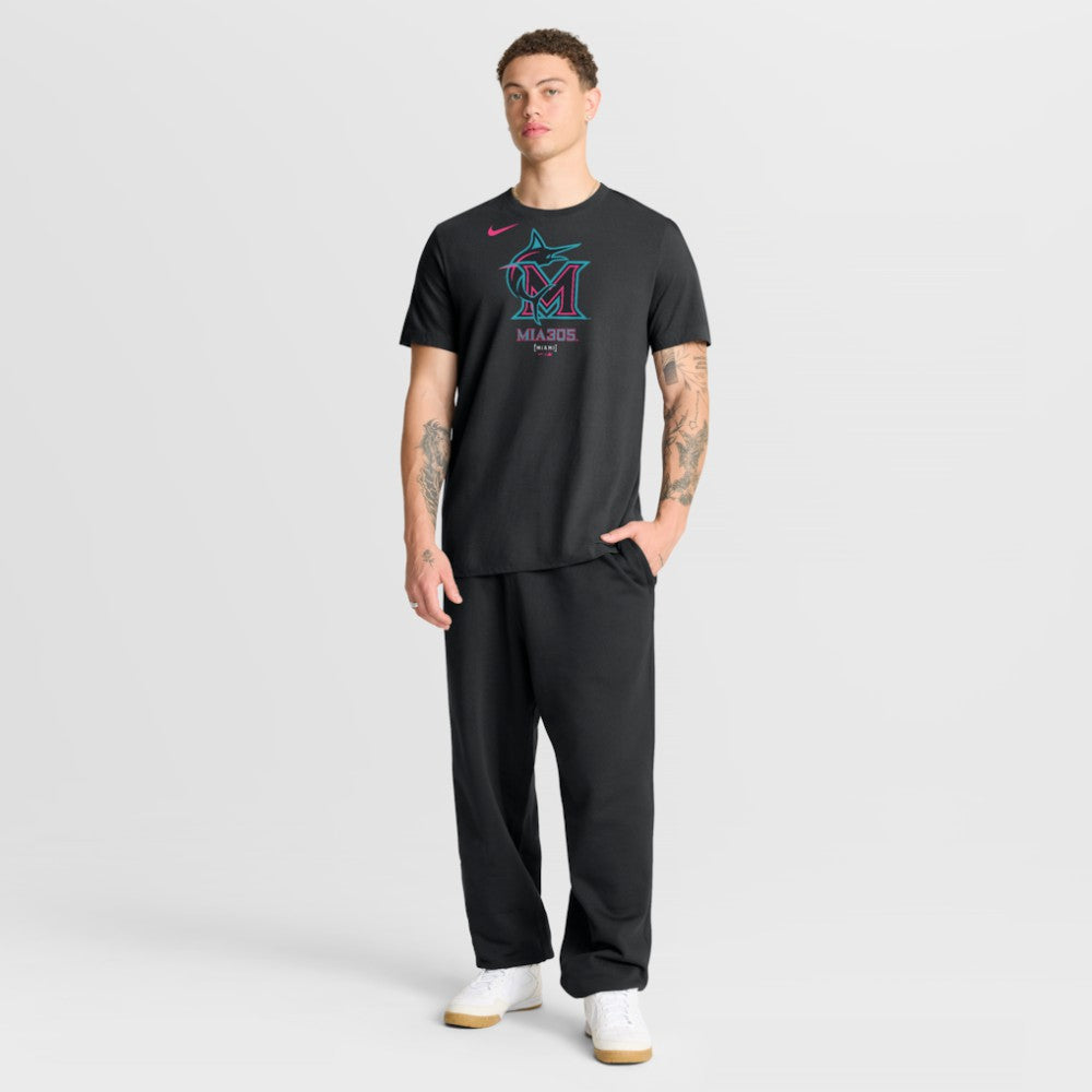 Miami Marlins Nike City Connect Large Logo T-Shirt - MLB