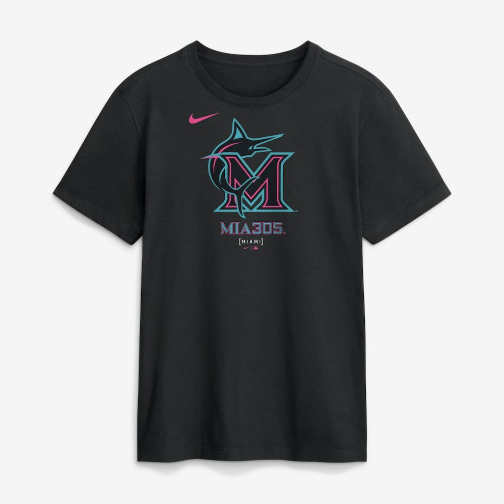 Miami Marlins Nike City Connect Large Logo T-Shirt - MLB