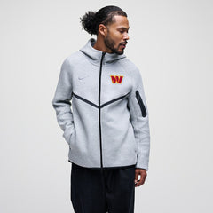 Washington Commanders Tech Fleece Raglan Full-Zip Windrunner Hoodie Heather Gray | Nike for Sale