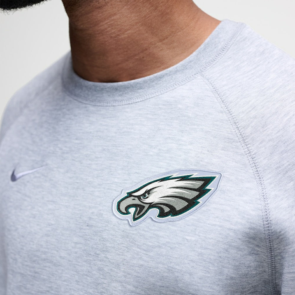 Philadelphia Eagles Tech Fleece Raglan Sweatshirt Heather Gray | Nike for Sale