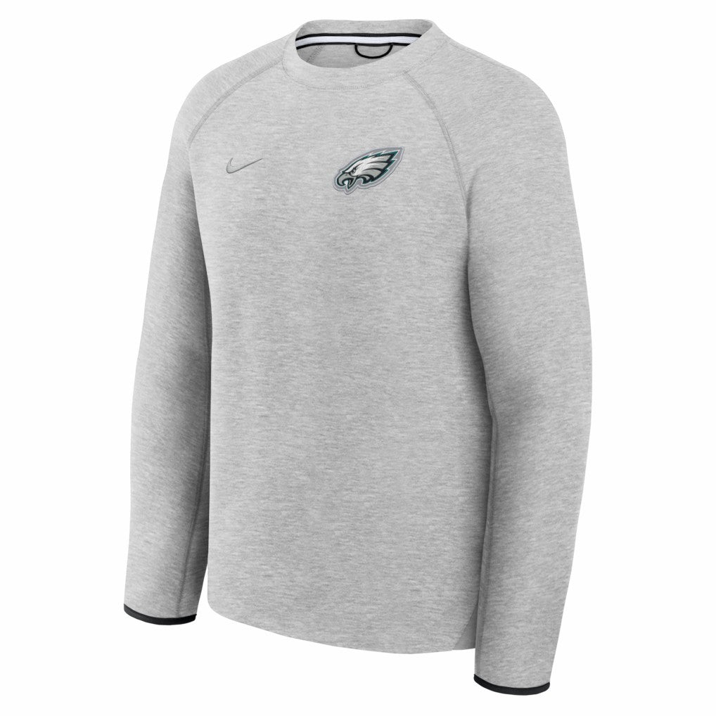 Philadelphia Eagles Tech Fleece Raglan Sweatshirt Heather Gray | Nike for Sale