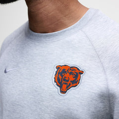 Chicago Bears Tech Fleece Raglan Sweatshirt Heather Gray | Nike for Sale