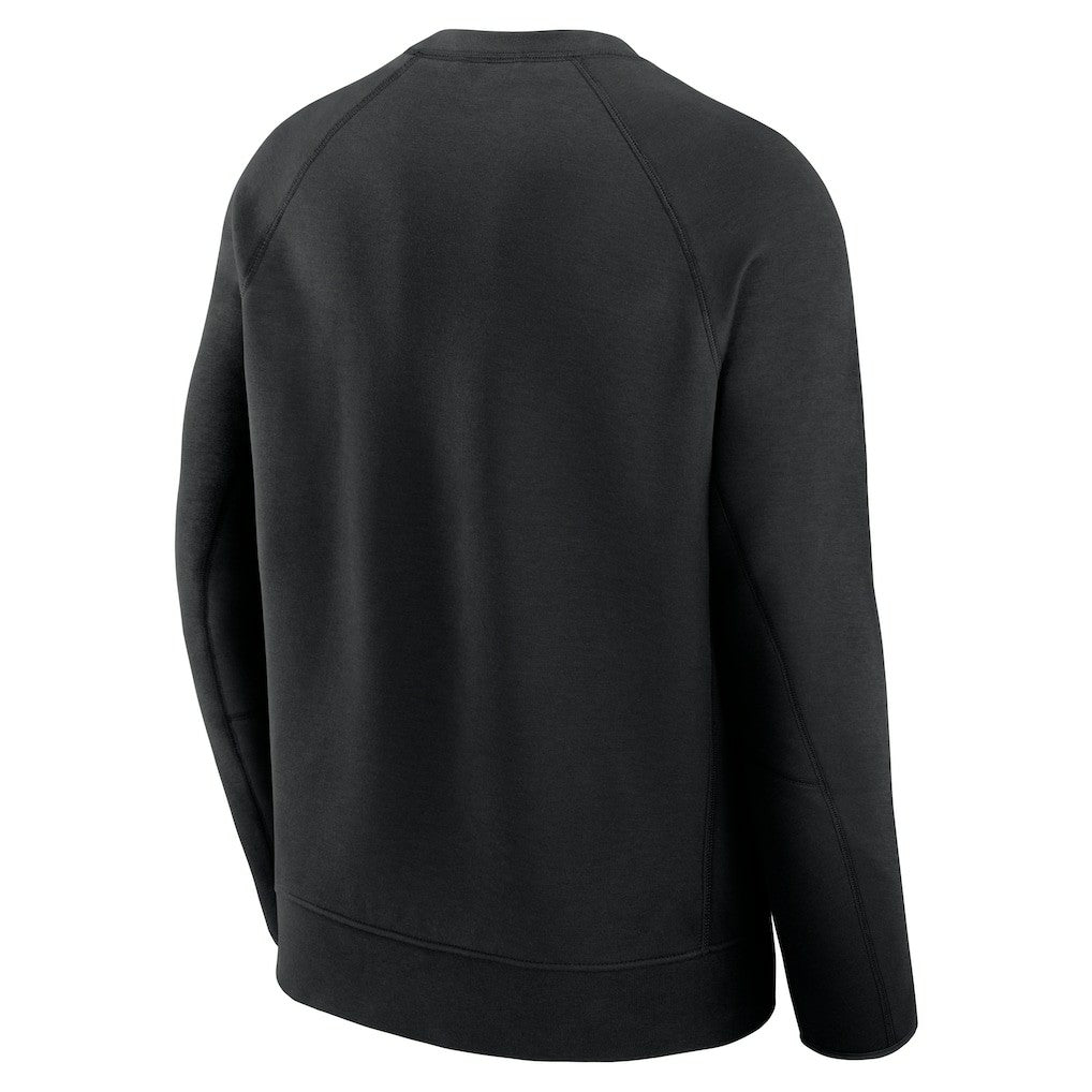 San Francisco 49ers Tech Fleece Raglan Sweatshirt Black | Nike for Sale