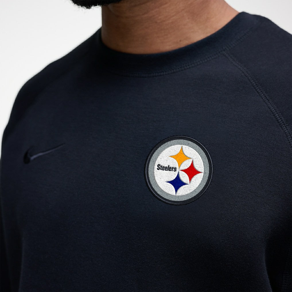 Pittsburgh Steelers Tech Fleece Raglan Sweatshirt Black | Nike for Sale