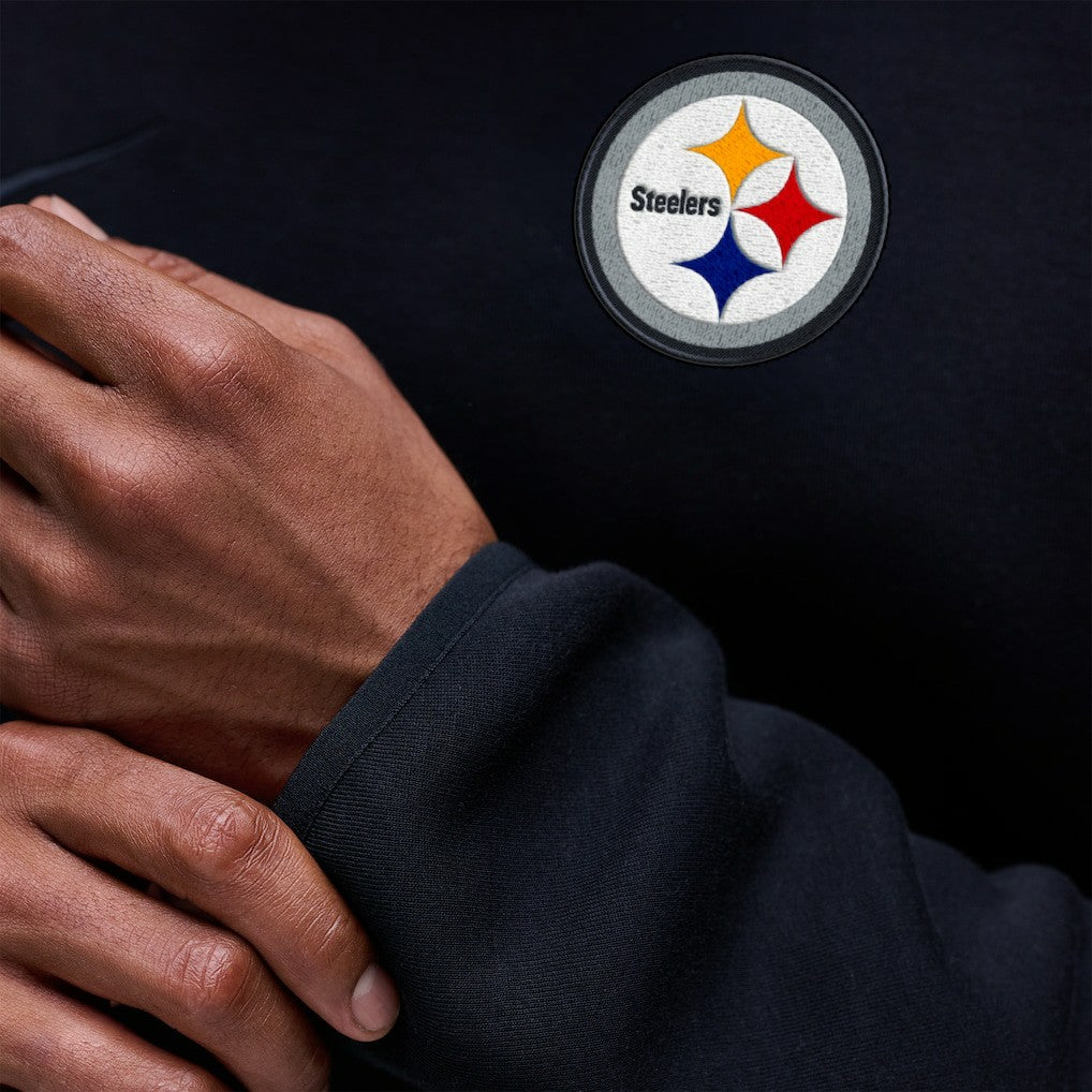 Pittsburgh Steelers Tech Fleece Raglan Sweatshirt Black | Nike for Sale