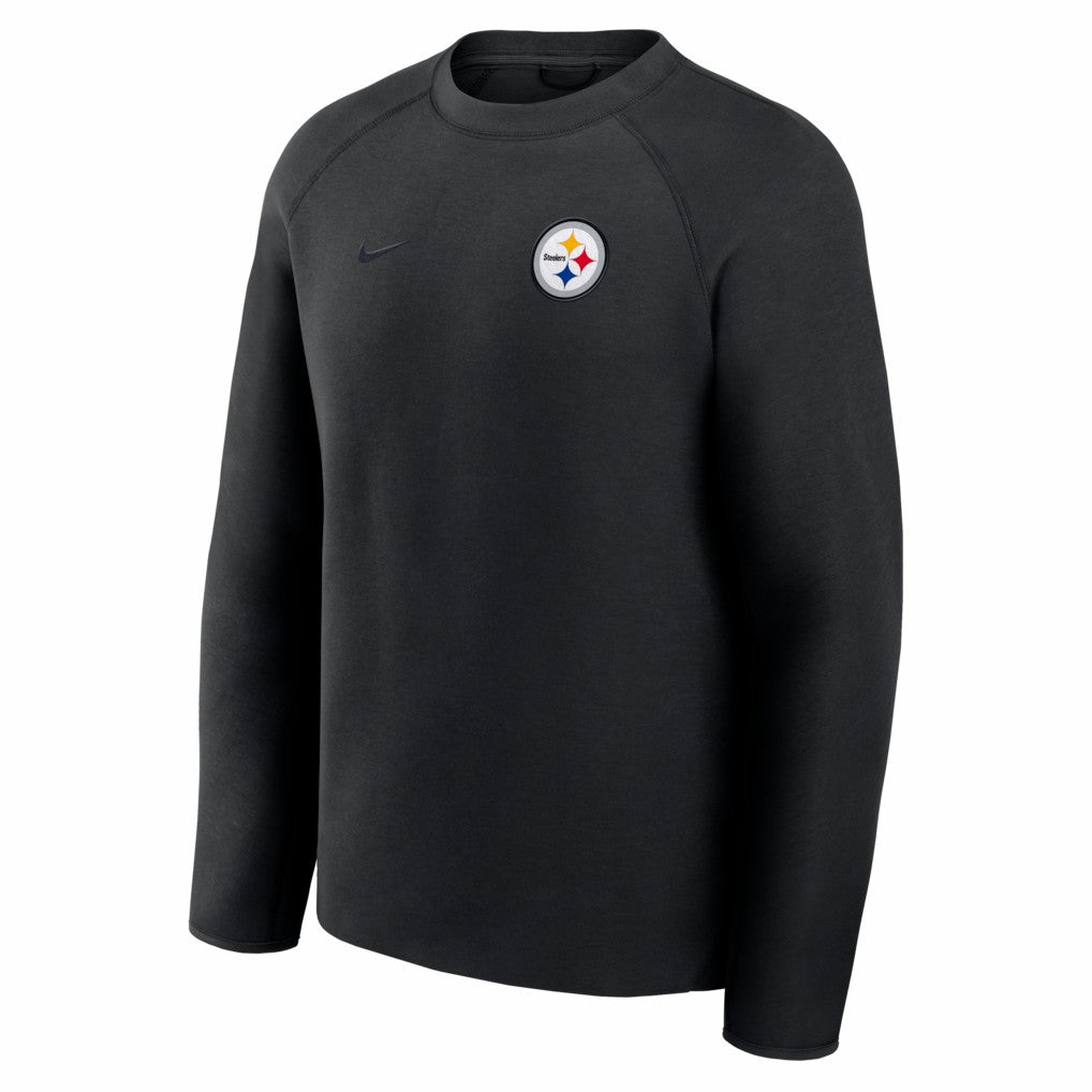 Pittsburgh Steelers Tech Fleece Raglan Sweatshirt Black | Nike for Sale