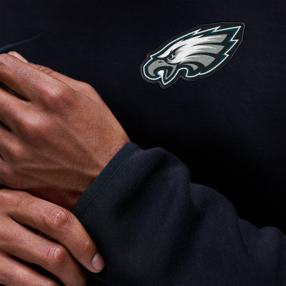 Philadelphia Eagles Tech Fleece Raglan Sweatshirt Black | Nike for Sale