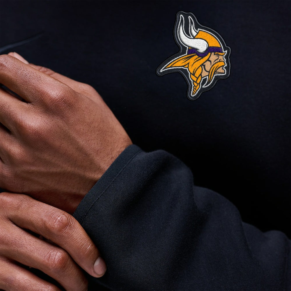 Minnesota Vikings Tech Fleece Raglan Sweatshirt Black | Nike for Sale