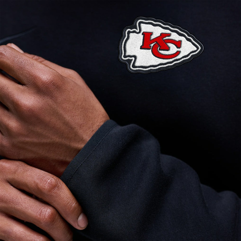 Kansas City Chiefs Tech Fleece Raglan Sweatshirt Black | Nike for Sale